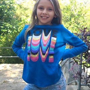 Mudd Blue Long Sleeve Love Long John Shirt